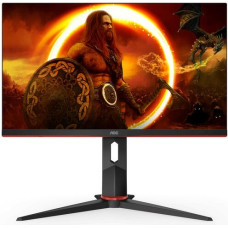 Монитор жидкокристаллический AOC 24G2SP/BK/01 LCD GAMING 23.8\\ 16:9 1920х1080(FHD) IPS, nonGLARE, 165 Hz, 300 cd/m2, H178°/V178°, 1000:1, 80M:1, 16.7M, 1ms, VGA, 2xHDMI, DP, Tilt, HAS, Speakers, Black/Red