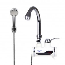 Кран водонагреватель проточной воды AQUA WH102W с душем
