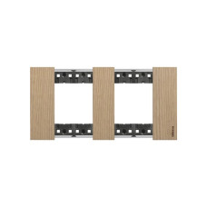 Рамка декоративная Bticino KA4802M2LM Living Now 2 поста (2+2 модуля) Дуб
