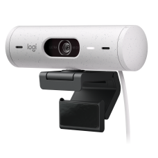 Веб-камера Logitech Brio 500 Off White (Full HD, 1080p/30fps, автофокус, zoom 4x, угол обзора 90° по диагонали, стереомикрофон, 4Мп)