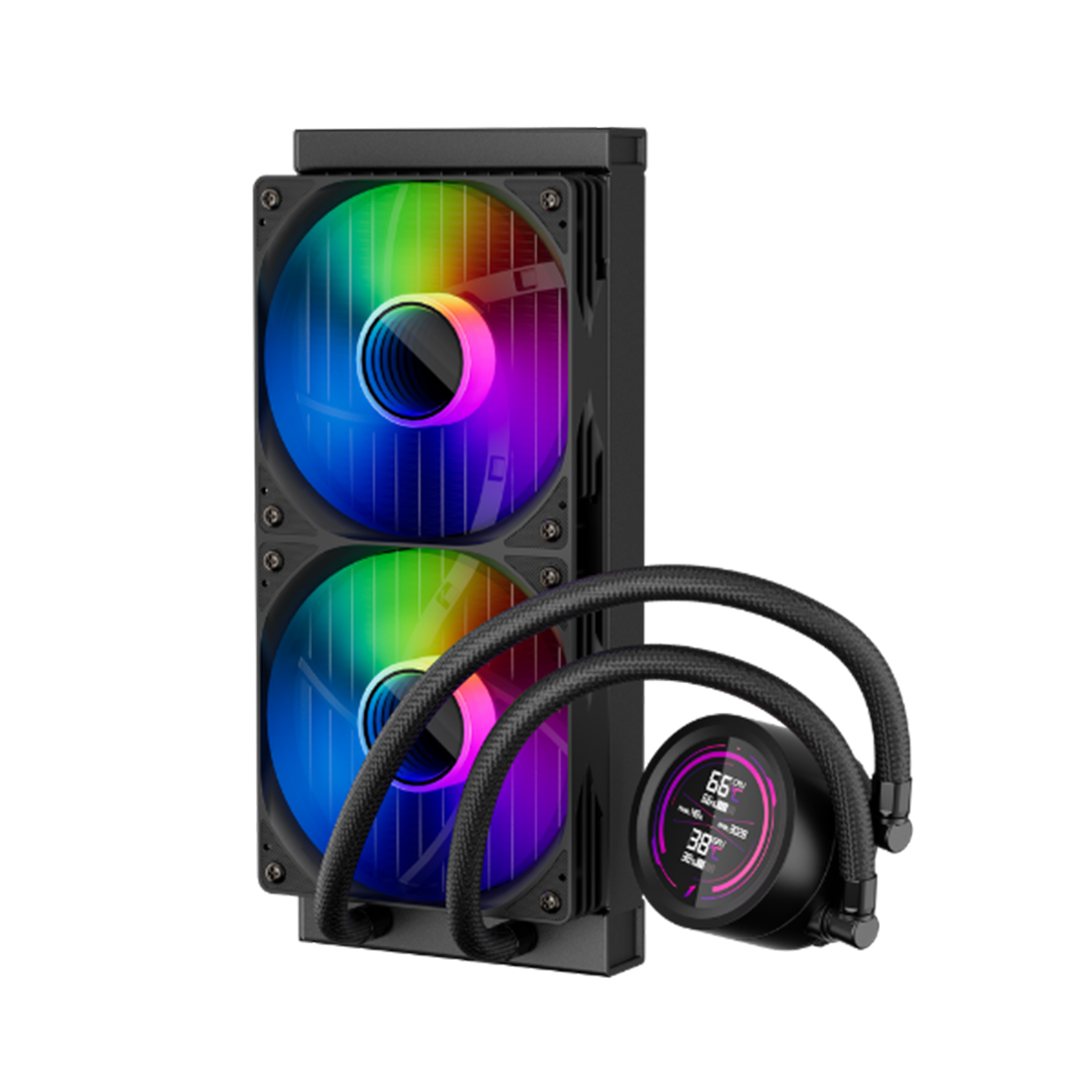 Кулер с водяным охлаждением 1STPLAYER TS4 240 BLACK