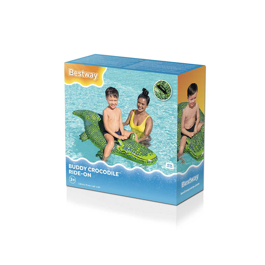 Надувная игрушка Bestway 41477 в форме крокодила для плавания