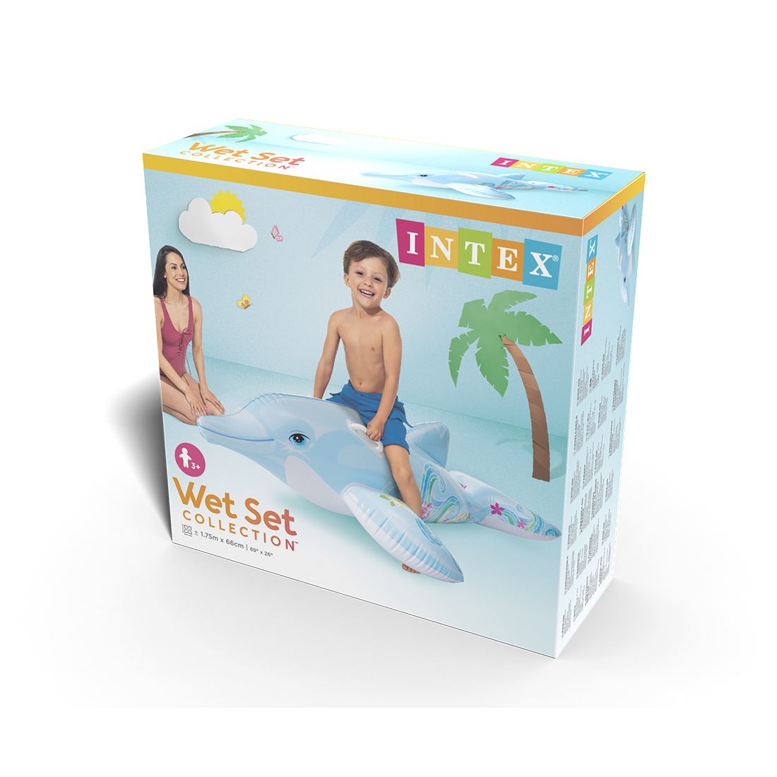Надувная игрушка Intex 58535NP в форме дельфина для плавания