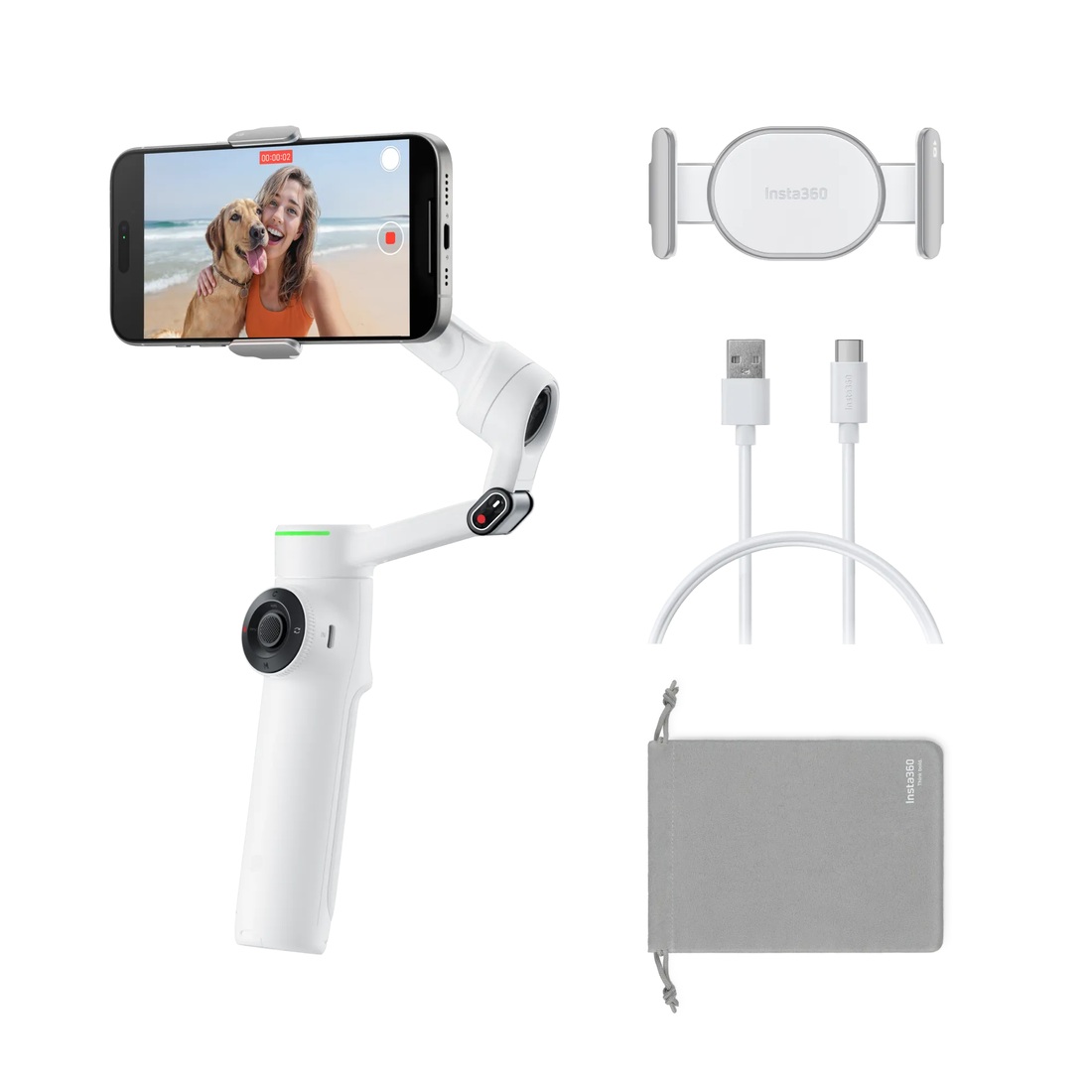 Стедикам Insta360 Flow2 Pro Standard Bundle Summit White