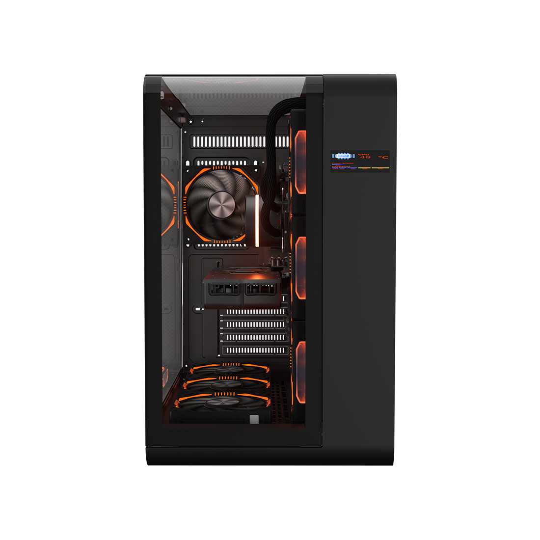 Компьютерный корпус 1STPLAYER RT7 BLACK без Б/П