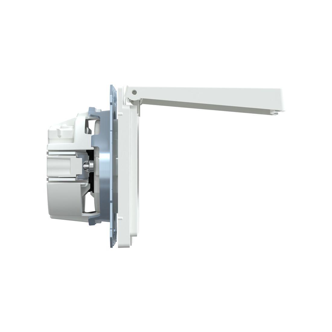 Розетка MERTEN MTN2314-6035 D-Life 16А с з/к с крышкой IP44 белый лотос