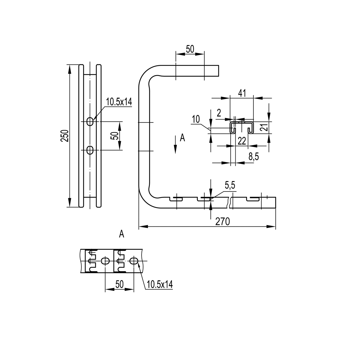 Легкая консоль потолочная DKC FBA3020