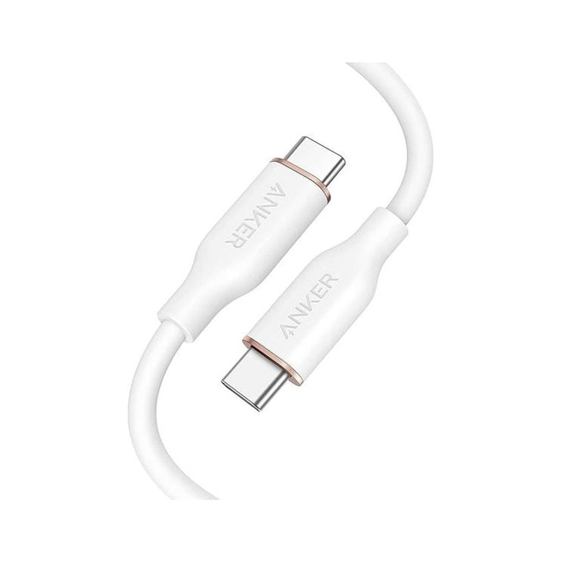 Интерфейсный кабель Anker PowerLine III Flow USB-C to USB-C (A8552H21) Белый