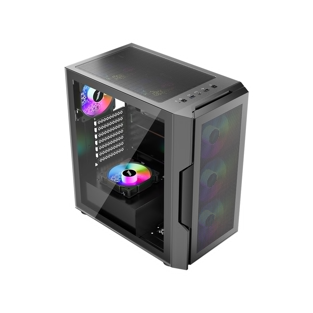 Компьютерный корпус 1STPLAYER T7-P BLACK без Б/П