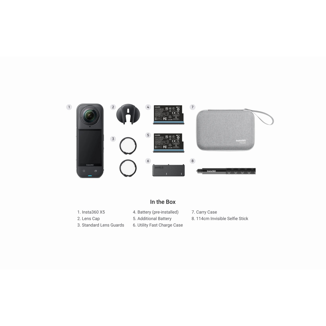 Экшн-камера Insta360 X5 Essentials Bundle
