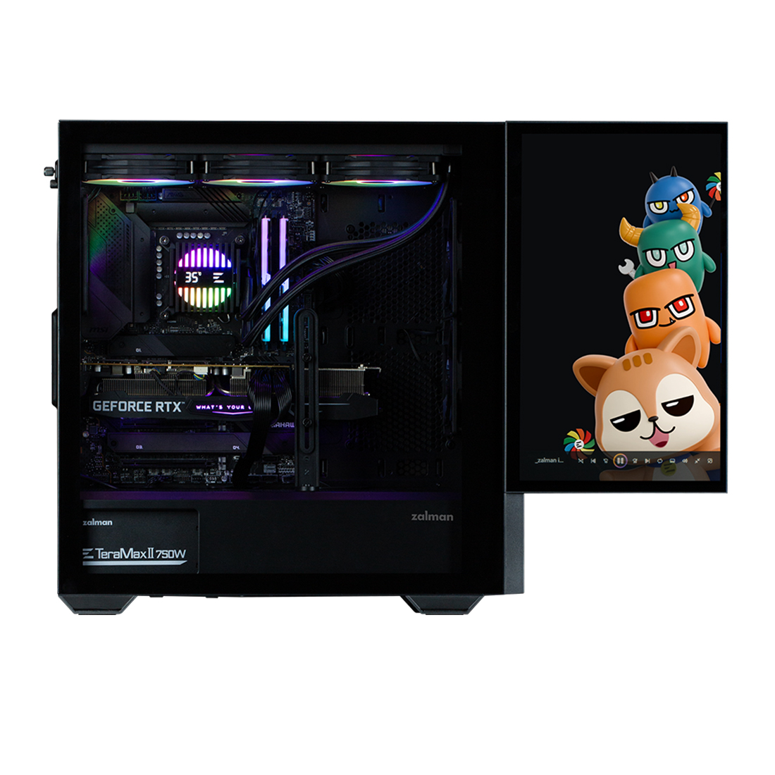 Компьютерный корпус Zalman Z10 DS Black без Б/П
