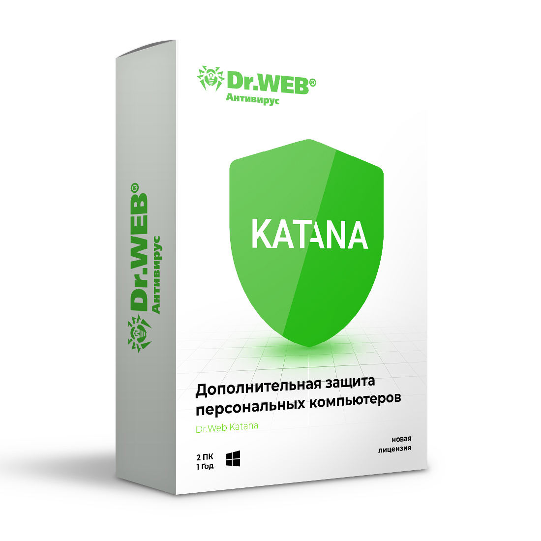 Электронная лицензия (ESD ключ) Dr.Web Katana 12М 2 ПК новая