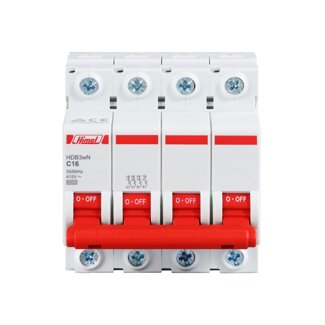 Автоматический выключатель Himel HDB3w 4Р 63А С 4,5кА