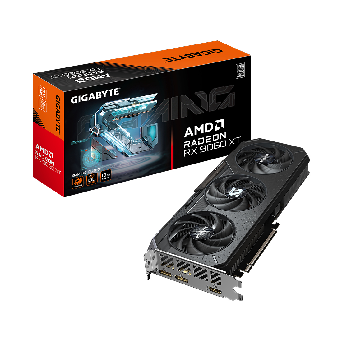 Видеокарта Gigabyte (GV-R9060XTGAMING OC-16GD) Radeon RX 9060 XT GAMING OC 16G