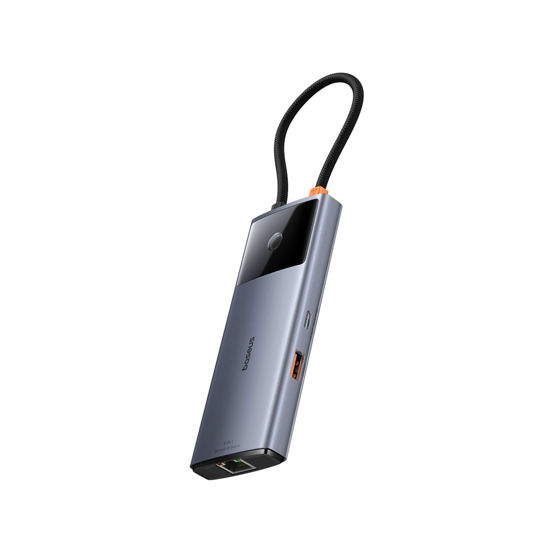 Док-станция Baseus Metal Gleam Series II 6-in-1 Grey (B00061802813-00)
