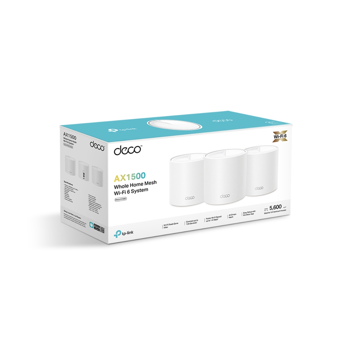 Домашняя Mesh-система Wi-Fi 6 TP-Link Deco X1500(3-pack)