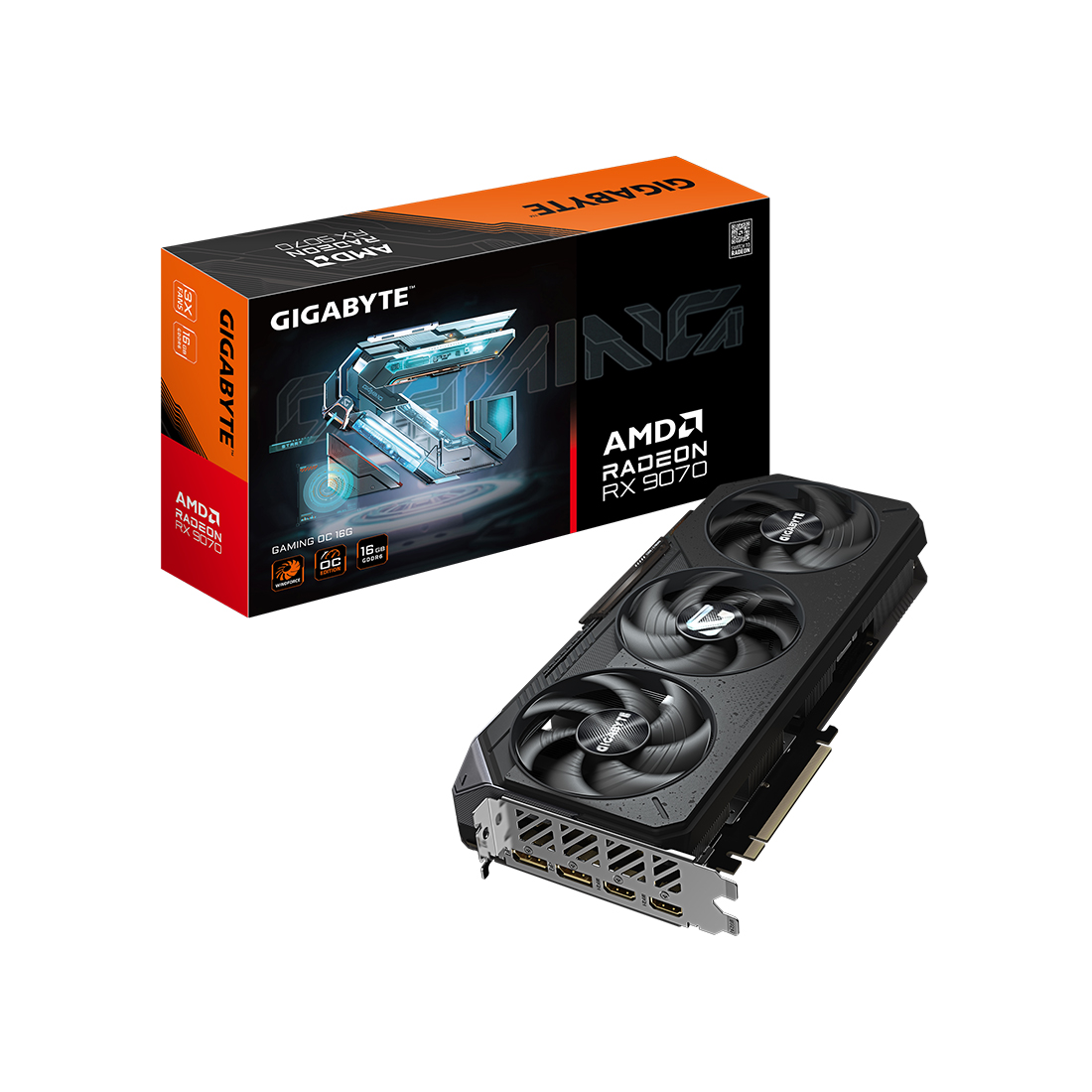 Видеокарта Gigabyte (GV-R9070GAMING OC-16GD) Radeon RX 9070 GAMING OC 16G
