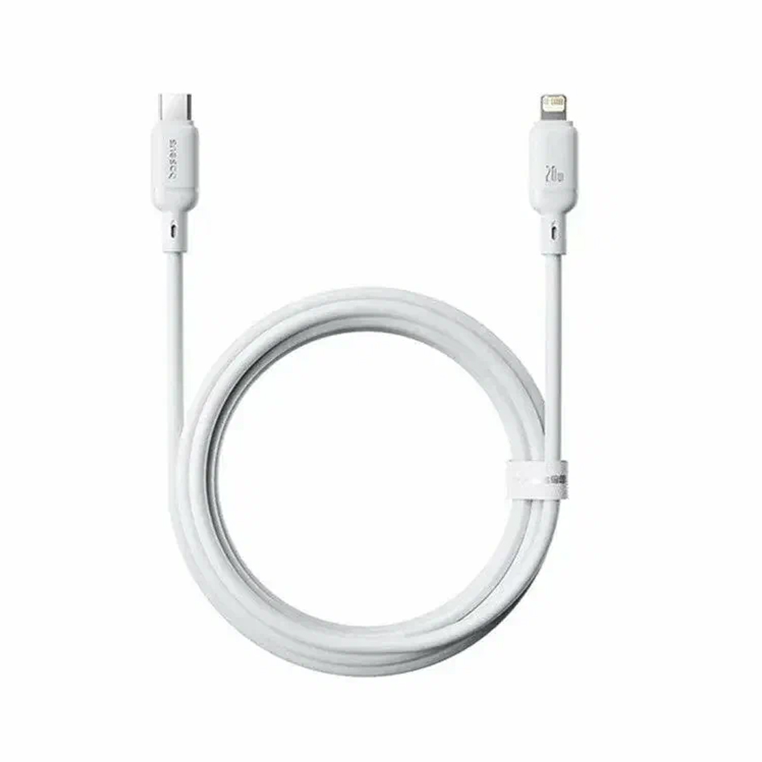 Интерфейсный кабель Baseus Silky Type-C to iP 20W 2m White (P10377700213-01)