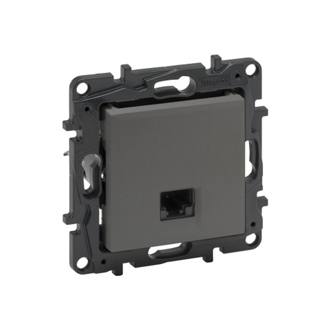 Информационная розетка одинарная Niloe Step RJ45 Кат.6 UTP Алюминий