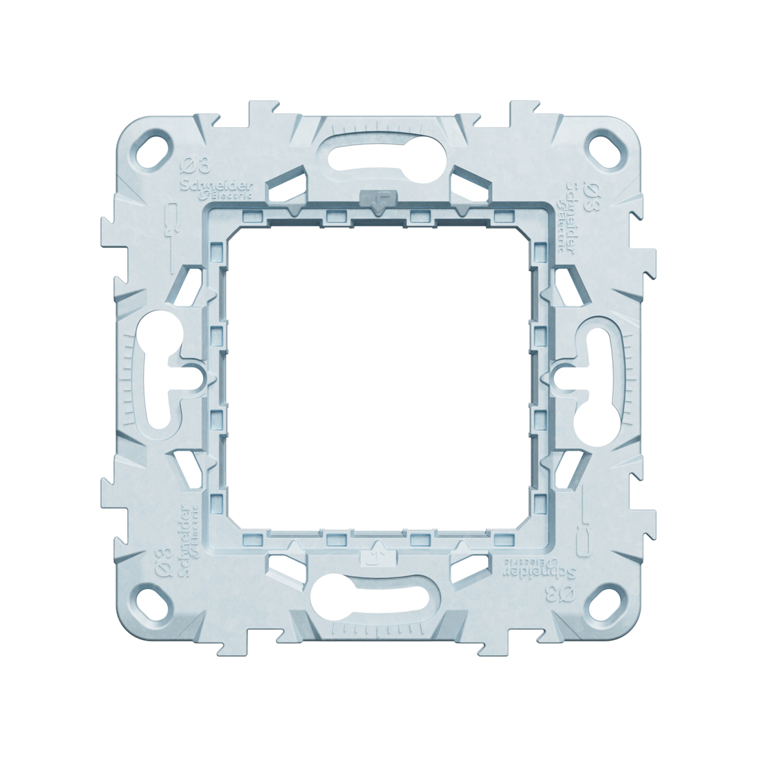 Суппорт SE NU7002 Unica Modular 2 модуля Zamak