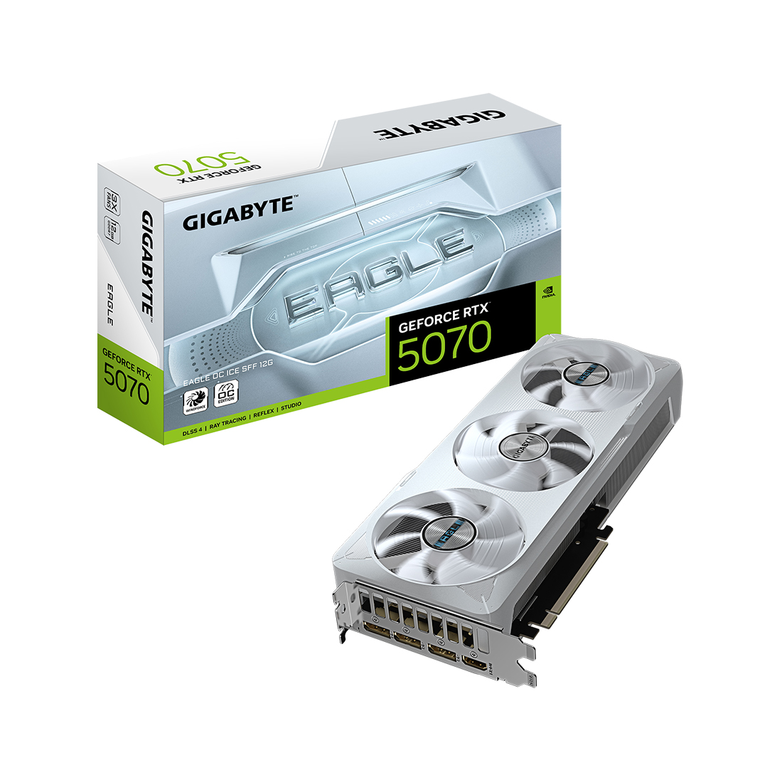 Видеокарта Gigabyte (GV-N5070EAGLEOC ICE-12GD) RTX5070 EAGLE OC ICE 12G