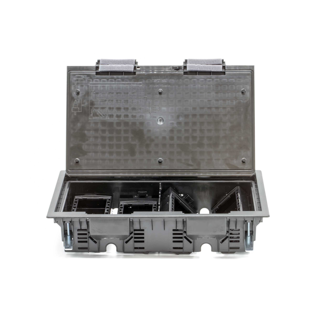 Лючок напольный c изменяемой глубиной DKC 88316 16 модулей Чёрный