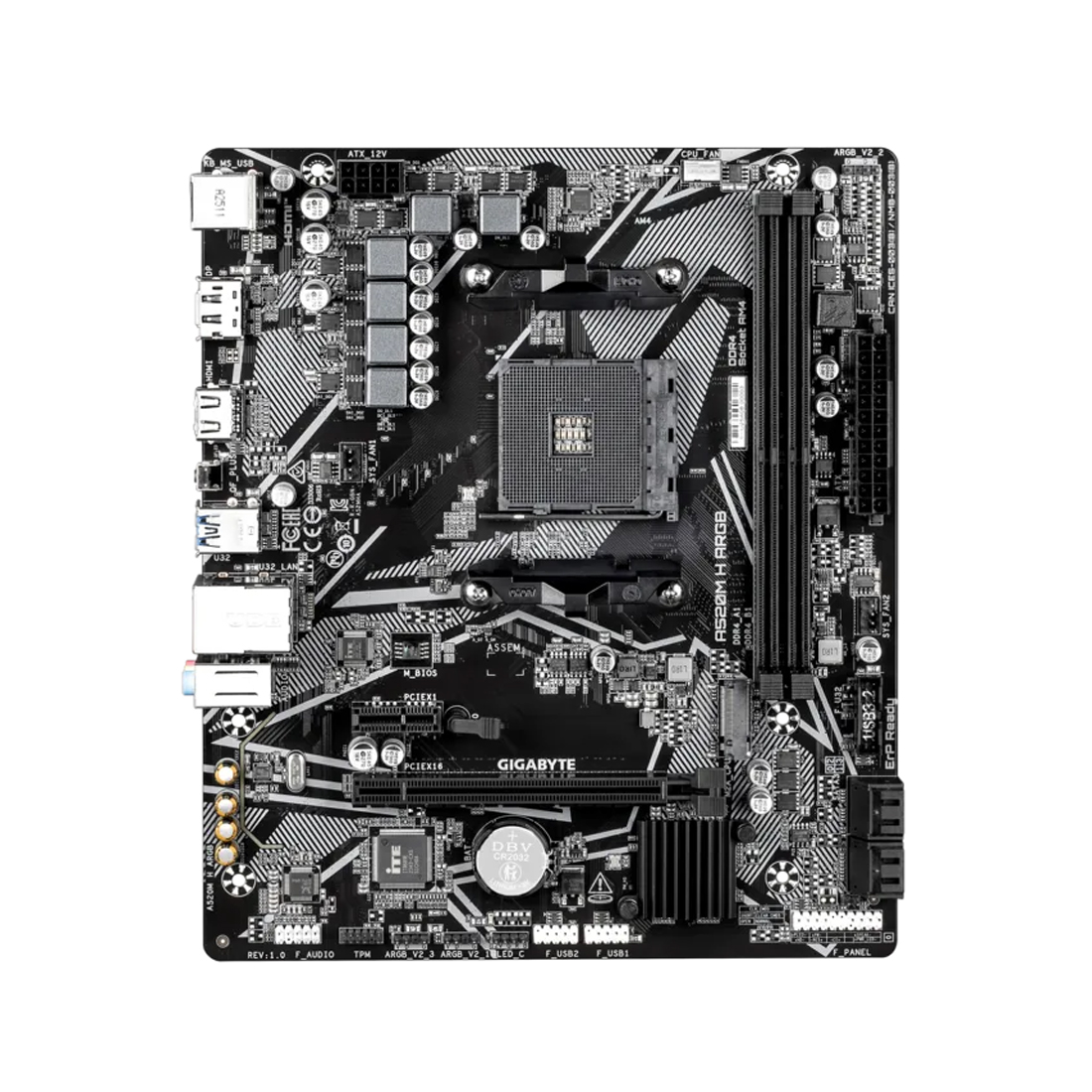 Материнская плата Gigabyte A520M H ARGB