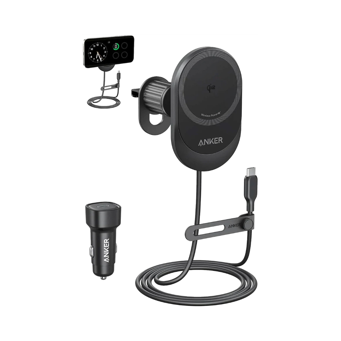 Автомобильное зарядное устройство Anker Prime Wireless Car Charger (B2933H11) Черный
