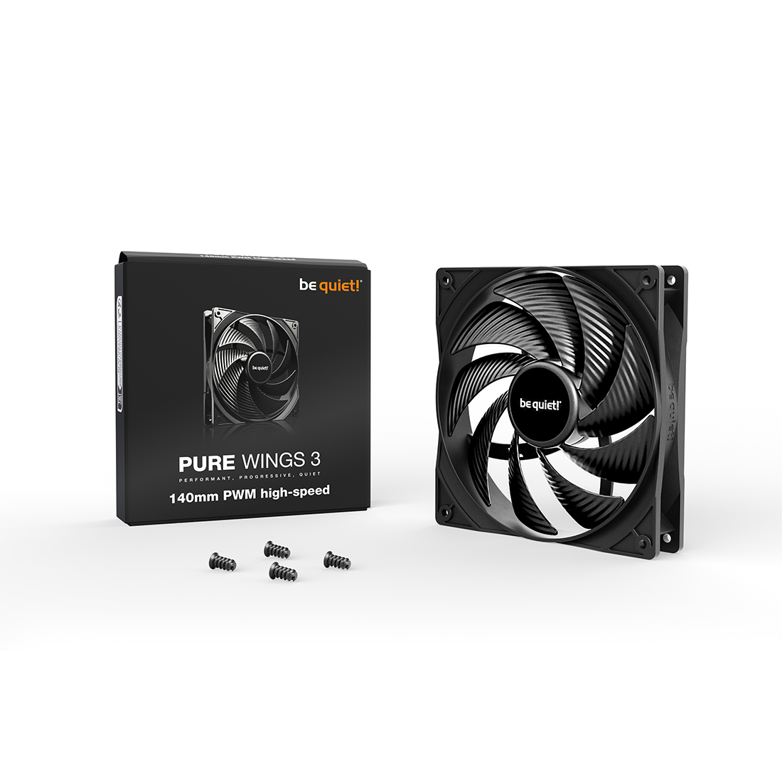 Вентилятор для компьютерного корпуса Bequiet! Pure Wings 3 140mm PWM high-speed